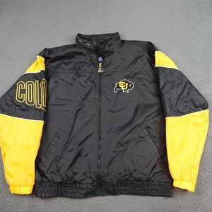 Vintage Colorado Buffaloes Jacket Mens XL Black NCAA Starter 90s Spellout